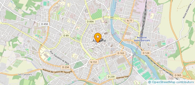 localisation de l'entreprise SCI DU COMTE DE VERMANDOIS à AUXERRE