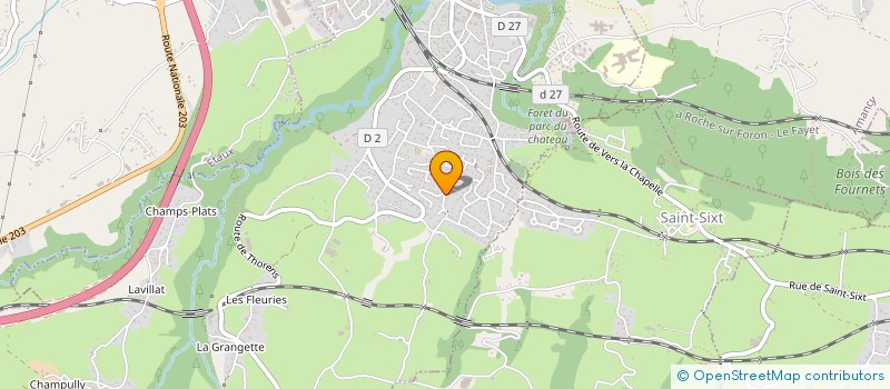 localisation de l'entreprise SCI DU COMTE VERT  LA ROCHE-SUR-FORON