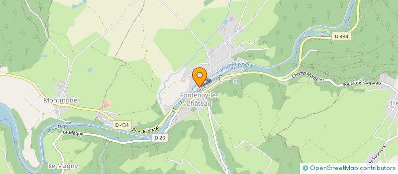 localisation de l'entreprise SCI DU CONEY  FONTENOY-LE-CHATEAU