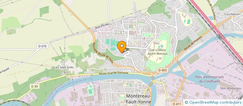 localisation de l'entreprise SCI DU CONFLUENT à MONTEREAU FAULT YONNE
