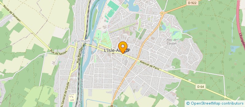 localisation de l'entreprise SCI DU CONFLUENT à L'ISLE-ADAM