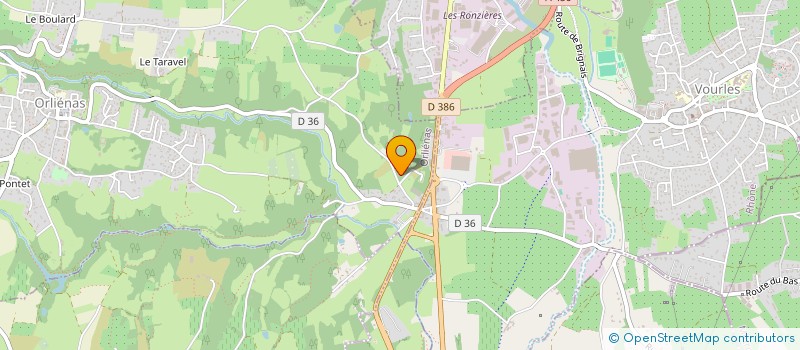 localisation de l'entreprise SCI DU CONFLUENT  ORLIENAS