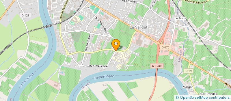 localisation de l'entreprise SCI DU CONFLUENT  LIBOURNE