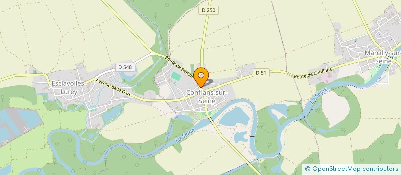 localisation de l'entreprise SCI DU CONFLUENT  CONFLANS-SUR-SEINE