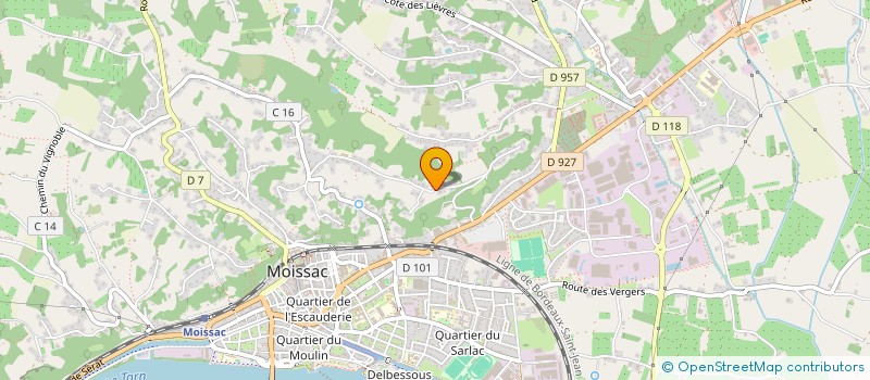 localisation de l'entreprise SCI DU CONFLUENT  MOISSAC