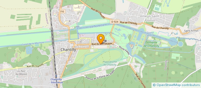 localisation de l'entreprise SCI DU CONNETABLE  CHANTILLY