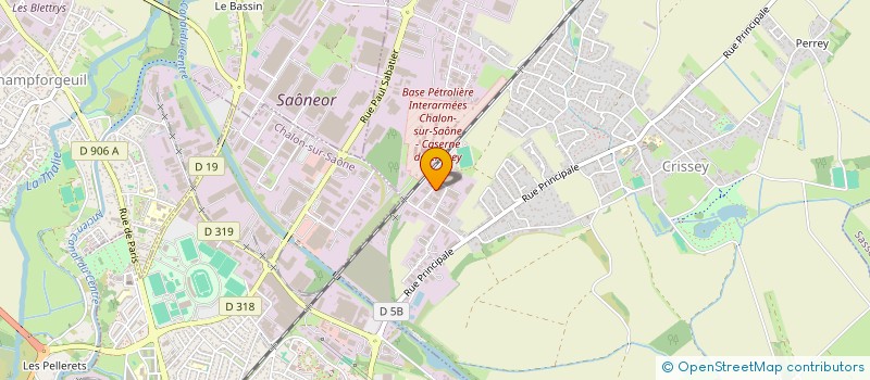 localisation de l'entreprise SCI DU CONSIER  CRISSEY