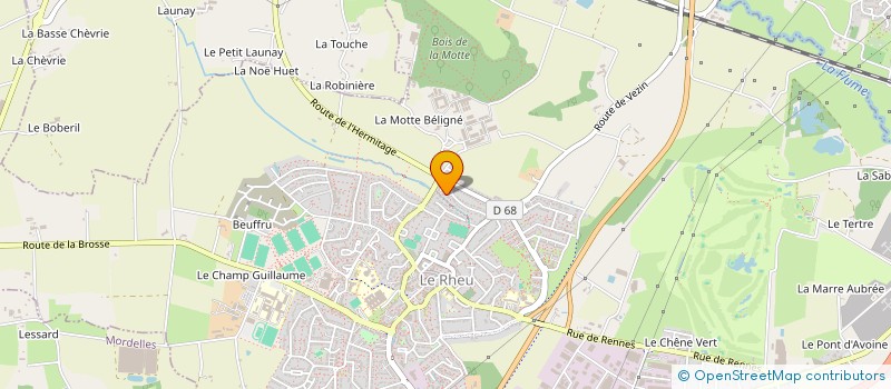localisation de l'entreprise SCI DU CONTOUR à LE RHEU