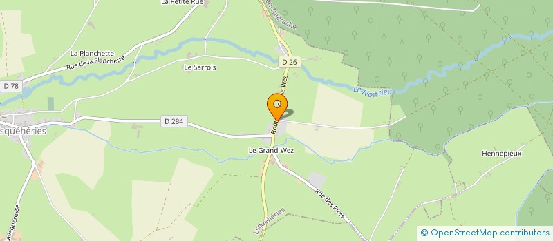 localisation de l'entreprise SCI DU CONTROLE  ESQUEHERIES