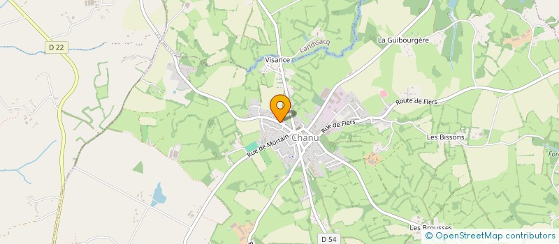 localisation de l'entreprise SCI DU COOKIE à CHANU