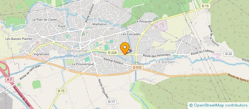 localisation de l'entreprise SCI DU COQ  PELISSANNE