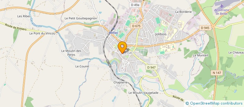 localisation de l'entreprise SCI DU COQ à BELLAC