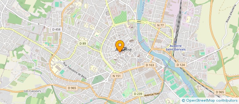 localisation de l'entreprise SCI DU COQ à AUXERRE