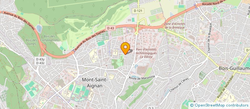 localisation de l'entreprise SCI DU COQ A L ANE  MONT-SAINT-AIGNAN