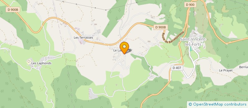 localisation de l'entreprise SCI DU COQ A L'ANE  UBAYE-SERRE-PONCON