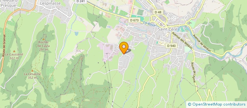 localisation de l'entreprise SCI DU COQ ARLEQUIN  SAINT-CERE