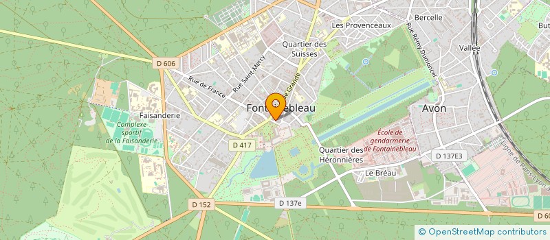 localisation de l'entreprise SCI DU COQ GRIS  FONTAINEBLEAU