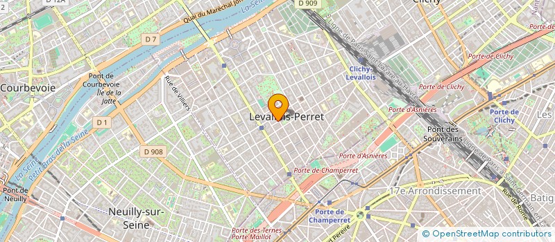 localisation de l'entreprise SCI DU COQ SIFFLEUR à LEVALLOIS-PERRET