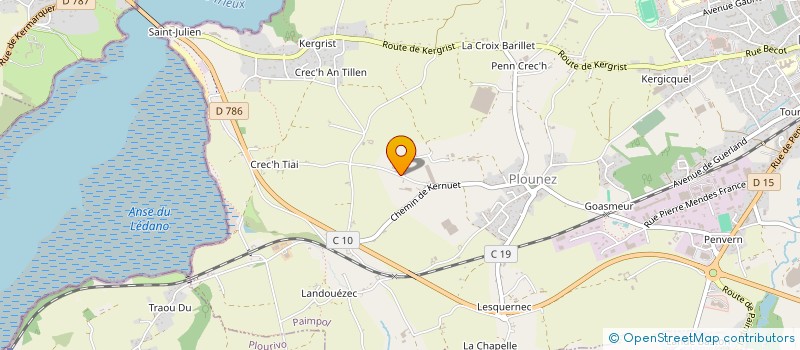 localisation de l'entreprise SCI DU COQUELICOT  PAIMPOL