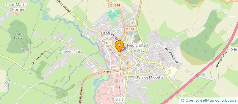 localisation de l'entreprise SCI DU CORDIER  NEUFCHATEL-EN-BRAY