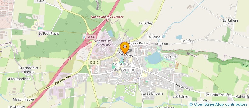 localisation de l'entreprise SCI DU CORMIER  SAINT-AUBIN-DU-CORMIER