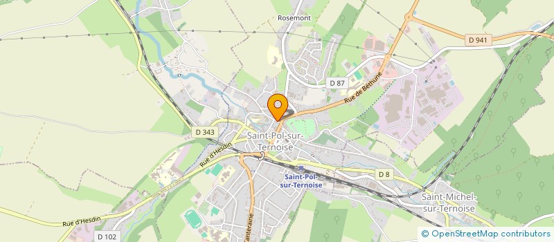 localisation de l'entreprise SCI DU CORNET  SAINT-POL-SUR-TERNOISE