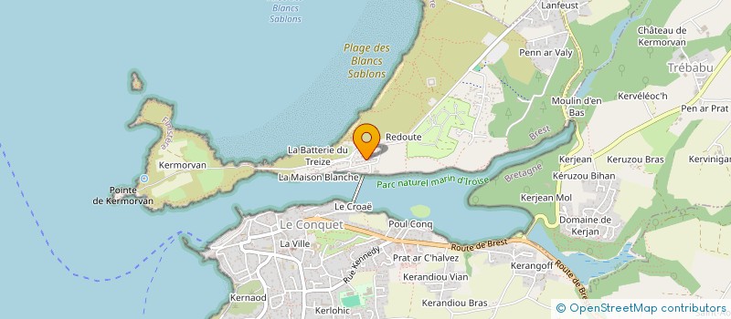 localisation de l'entreprise SCI DU COSQUIEZ  LE CONQUET