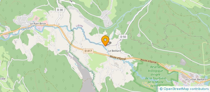 localisation de l'entreprise SCI DU COSTET  GERARDMER