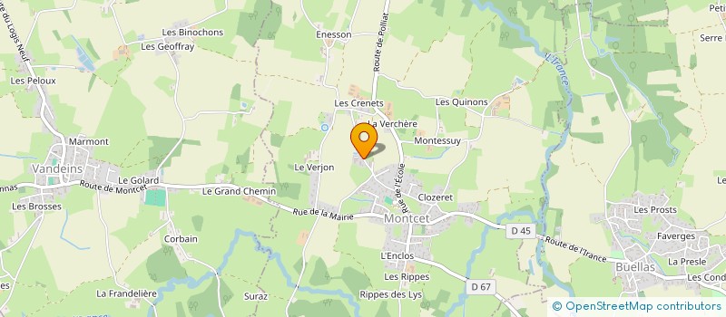 localisation de l'entreprise SCI DU COTARD  MONTCET