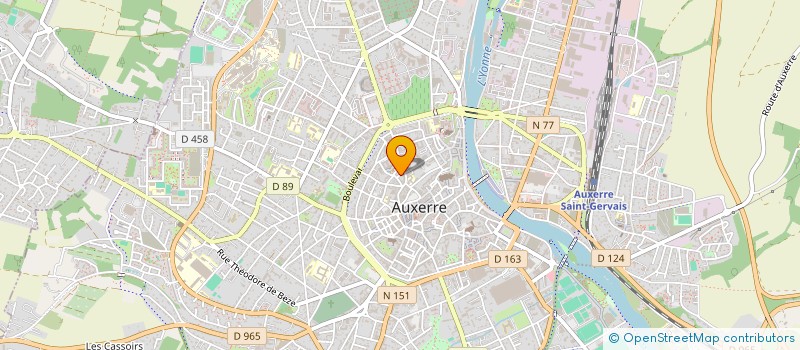 localisation de l'entreprise SCI DU COTAT à AUXERRE