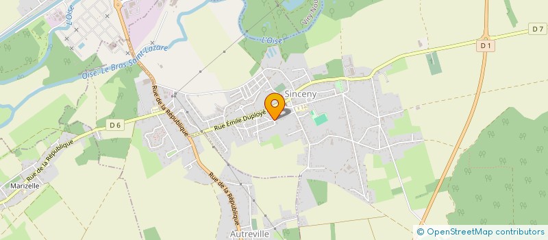 localisation de l'entreprise SCI DU COTE DU GOLF  SINCENY