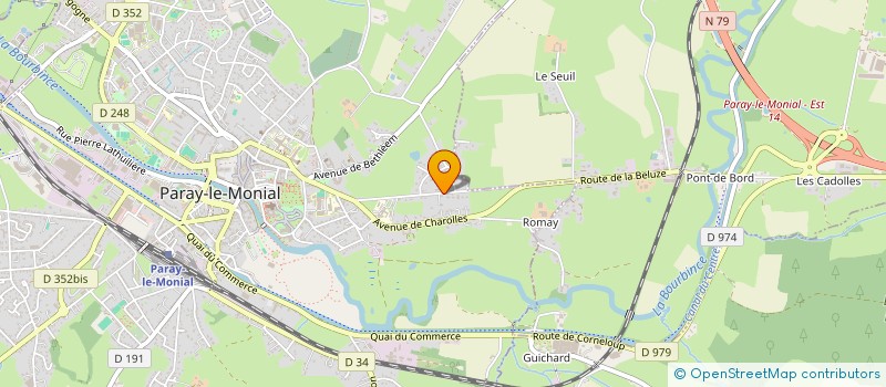 localisation de l'entreprise SCI DU COTE VILLAGE  PARAY LE MONIAL