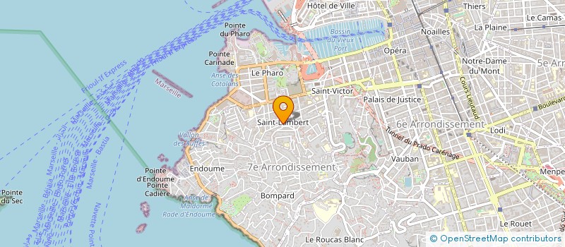 localisation de l'entreprise SCI DU COTEAU à MARSEILLE
