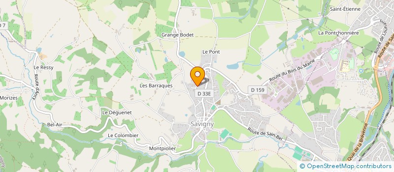 localisation de l'entreprise SCI DU COTEAU  LENTILLY