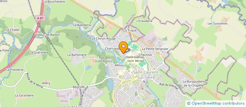 localisation de l'entreprise SCI DU COTEAU à SAINT-LAURENT-SUR-SEVRE