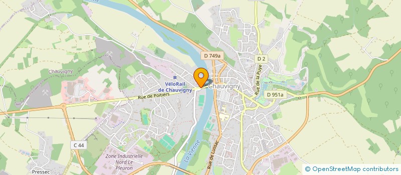 localisation de l'entreprise SCI DU COTEAU  CHAUVIGNY