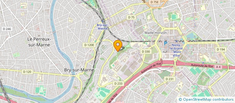 localisation de l'entreprise SCI DU COTEAU  BRY-SUR-MARNE