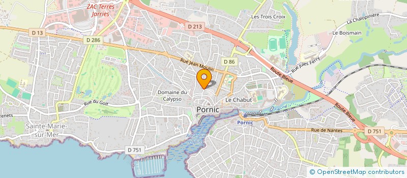 localisation de l'entreprise SCI DU COTEAU  PORNIC