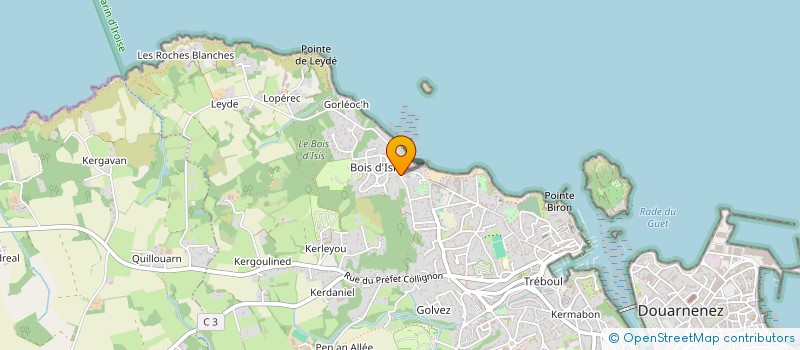 localisation de l'entreprise SCI DU COTEAU  DOUARNENEZ