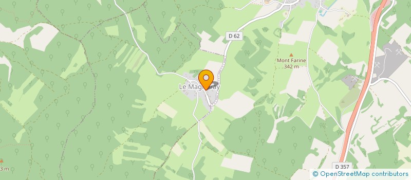 localisation de l'entreprise SCI DU COTEAU  LE MAGNORAY