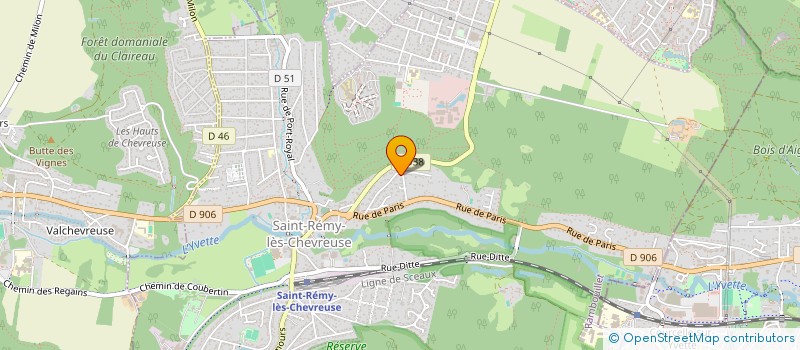 localisation de l'entreprise SCI DU COTEAU  SAINT-REMY-LES-CHEVREUSE