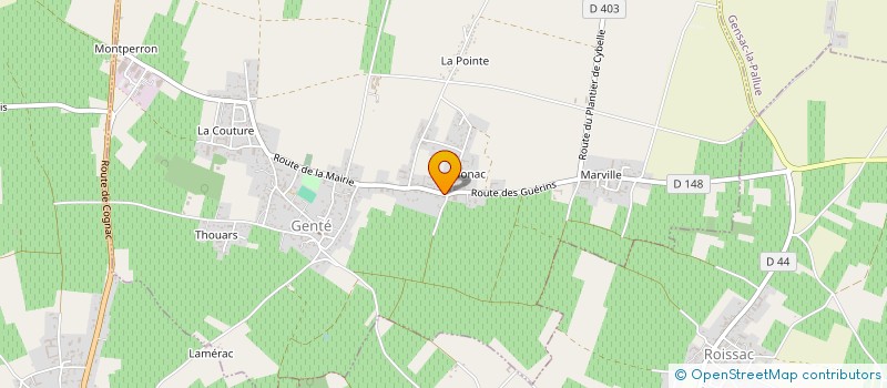 localisation de l'entreprise SCI DU COTEAU DE L ARDILLER  GENTE