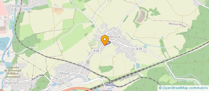 localisation de l'entreprise SCI DU COTEAU DE VALCLERC à MEROUX-MOVAL
