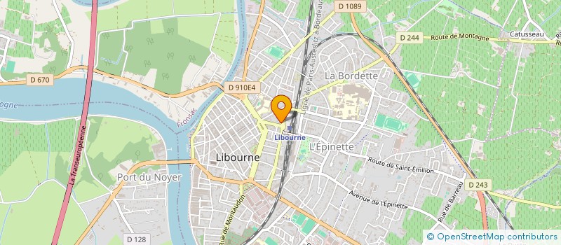 localisation de l'entreprise SCI DU COTEAU SAINT VINCENT  LIBOURNE