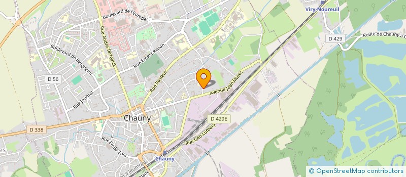 localisation de l'entreprise SCI DU COTINGA  CHAUNY