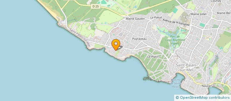 localisation de l'entreprise SCI DU COTTAGE  SAINT-PALAIS-SUR-MER