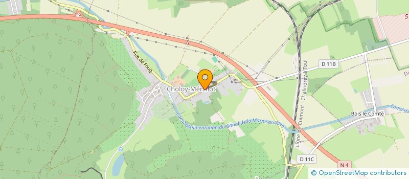 localisation de l'entreprise SCI DU COUARAIL RS  CHOLOY-MENILLOT