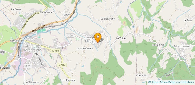 localisation de l'entreprise SCI DU COUCHANT  SAINT GENIS L'ARGENTIERE