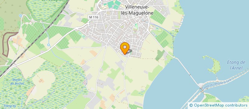 localisation de l'entreprise SCI DU COUCHANT  VILLENEUVE-LES-MAGUELONE