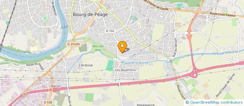 localisation de l'entreprise SCI DU COUCHANT  BOURG-DE-PEAGE